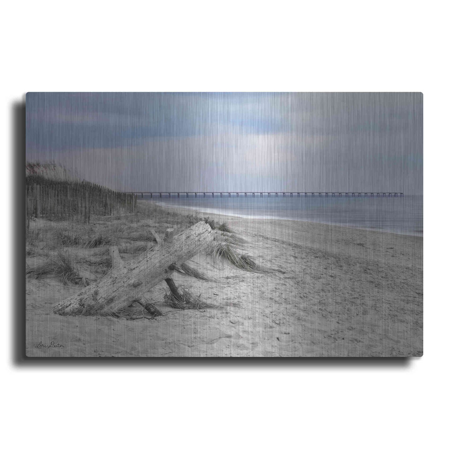 Luxe Metal Art 'Outer Banks Beach' by Lori Deiter, Metal Wall Art