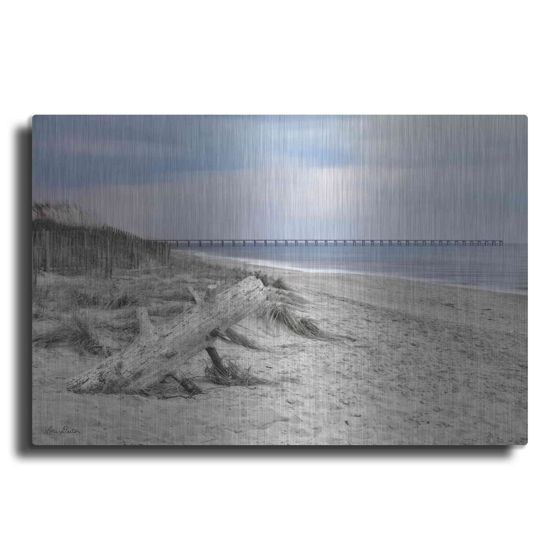 Luxe Metal Art 'Outer Banks Beach' by Lori Deiter, Metal Wall Art