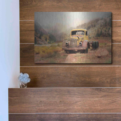 Luxe Metal Art 'Southwestern Relic' by Lori Deiter, Metal Wall Art,16x12