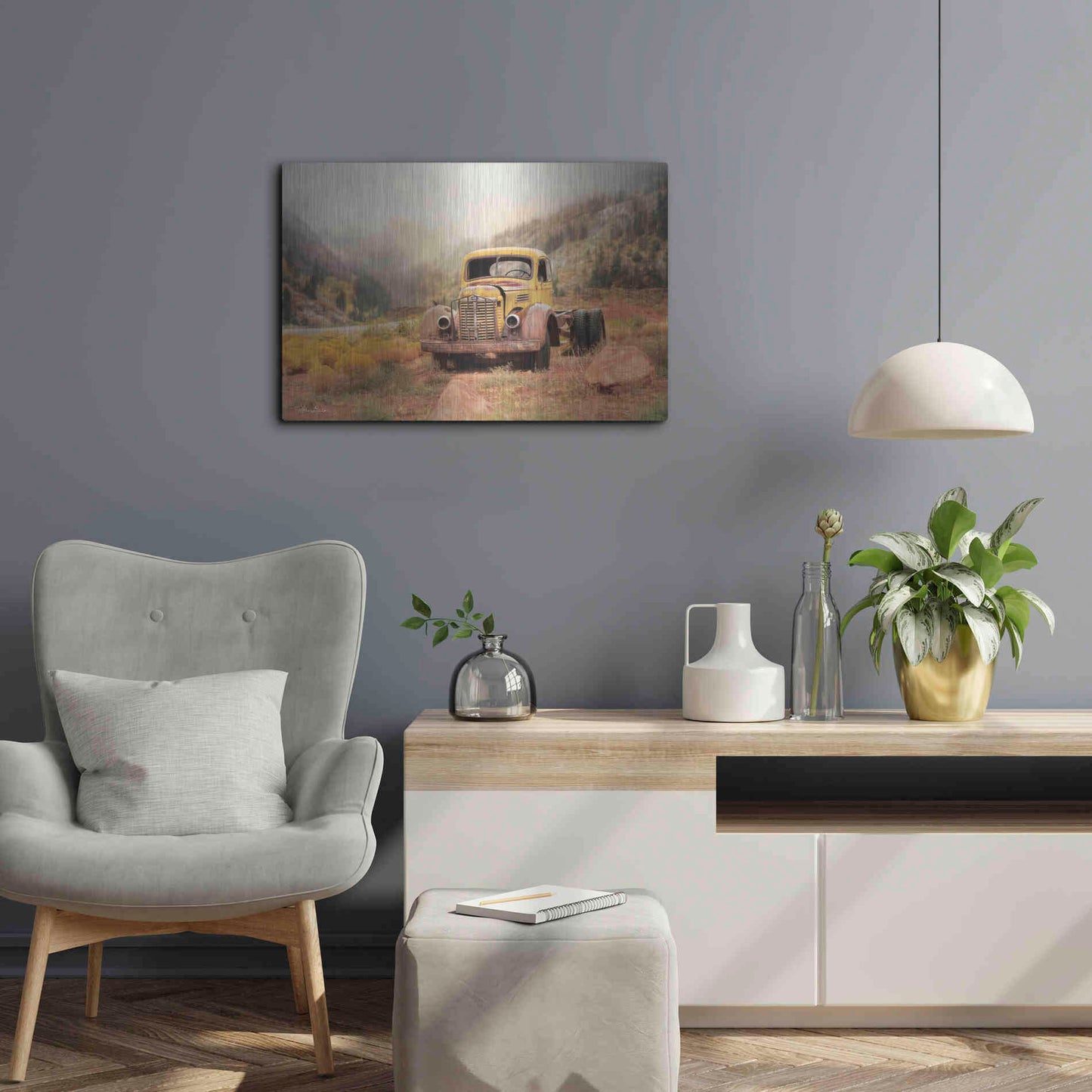 Luxe Metal Art 'Southwestern Relic' by Lori Deiter, Metal Wall Art,24x16