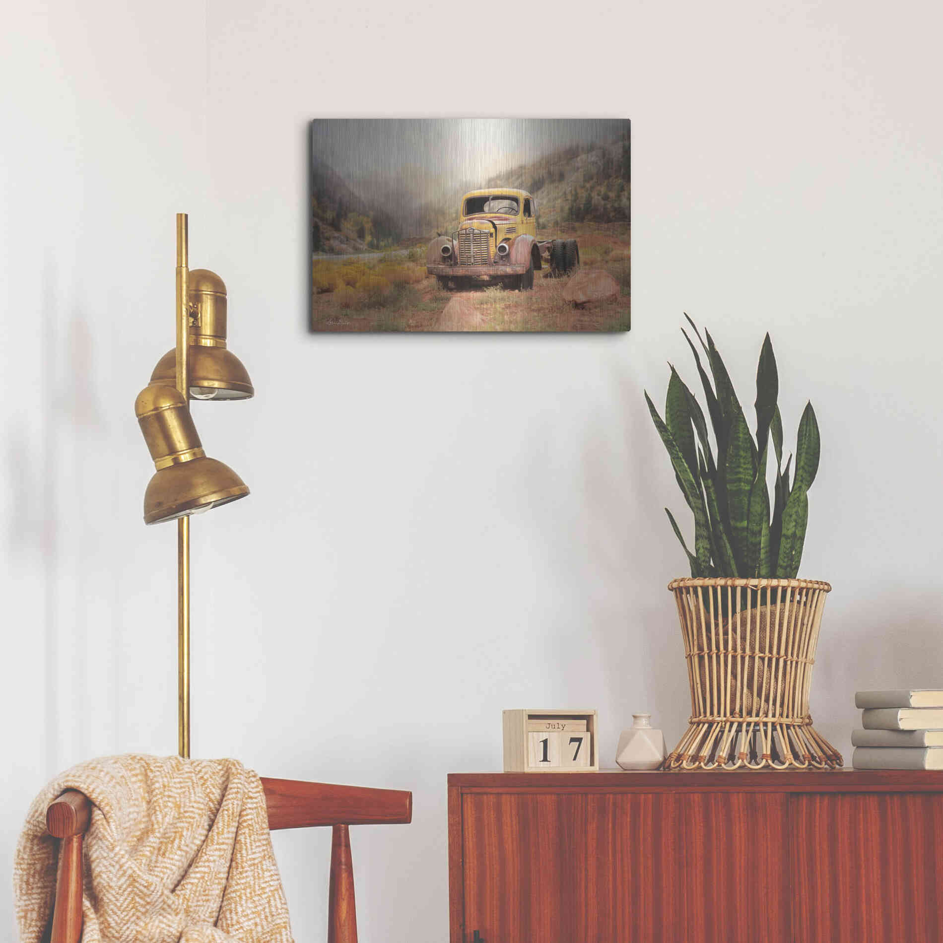 Luxe Metal Art 'Southwestern Relic' by Lori Deiter, Metal Wall Art,24x16