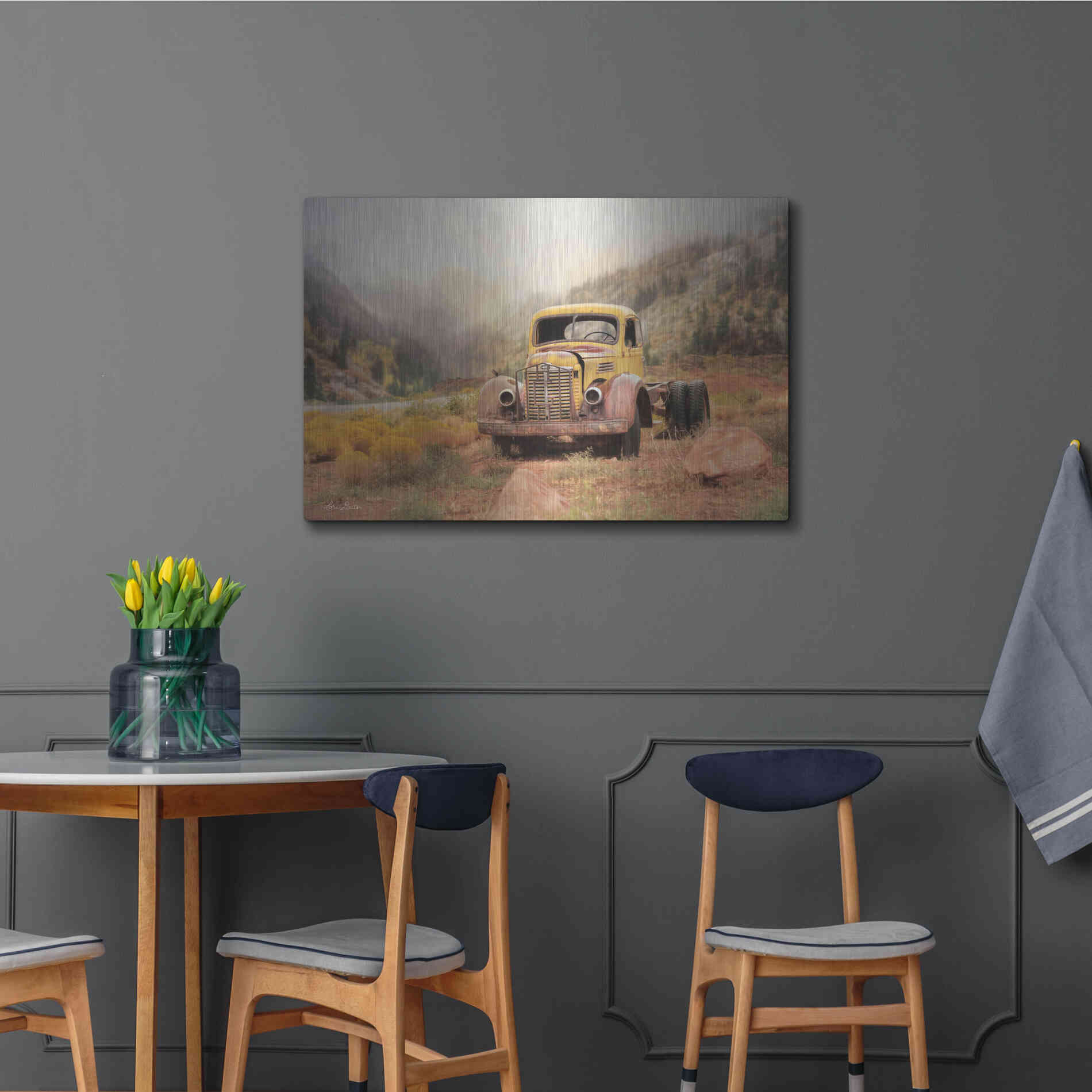 Luxe Metal Art 'Southwestern Relic' by Lori Deiter, Metal Wall Art,36x24