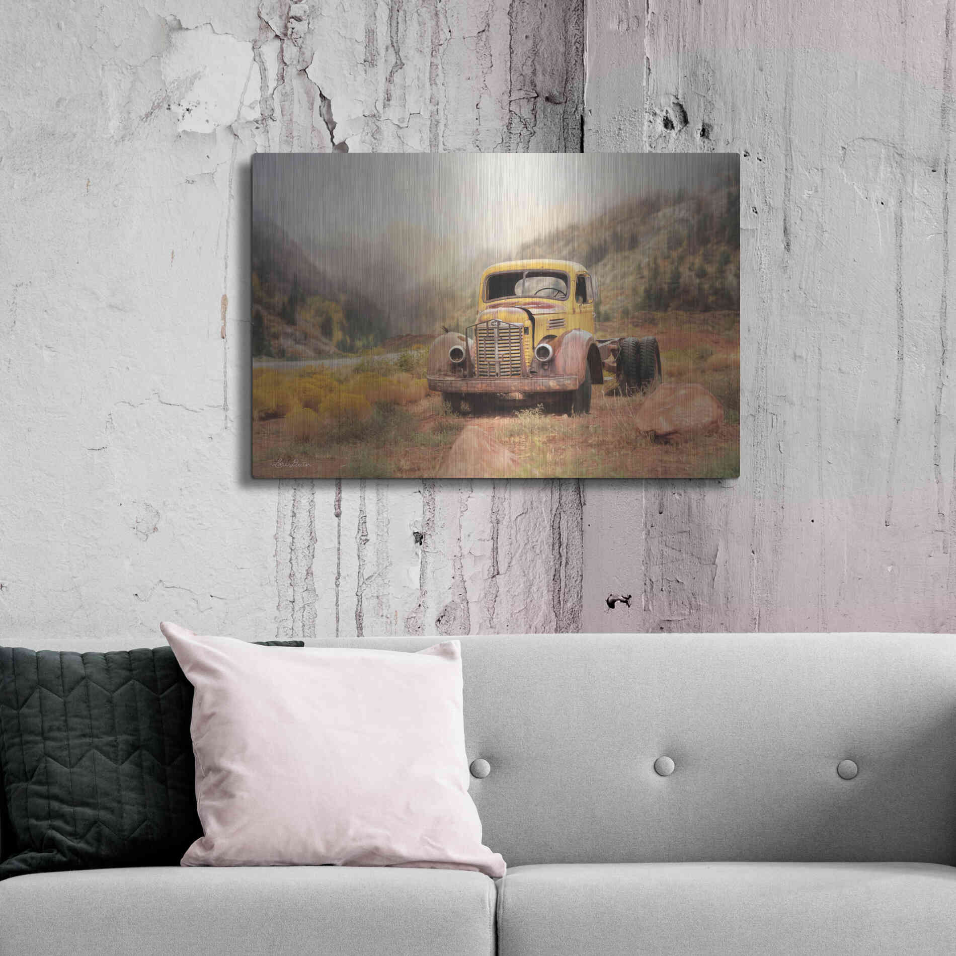 Luxe Metal Art 'Southwestern Relic' by Lori Deiter, Metal Wall Art,36x24