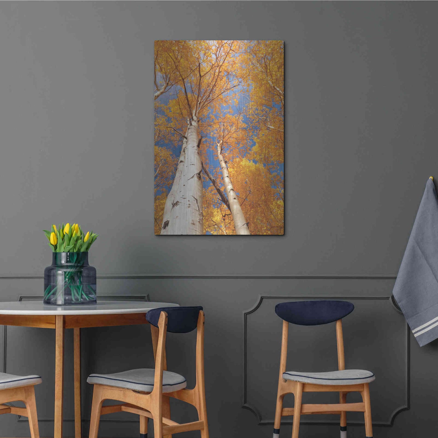 Luxe Metal Art 'Aspen I' by Lori Deiter, Metal Wall Art,24x36