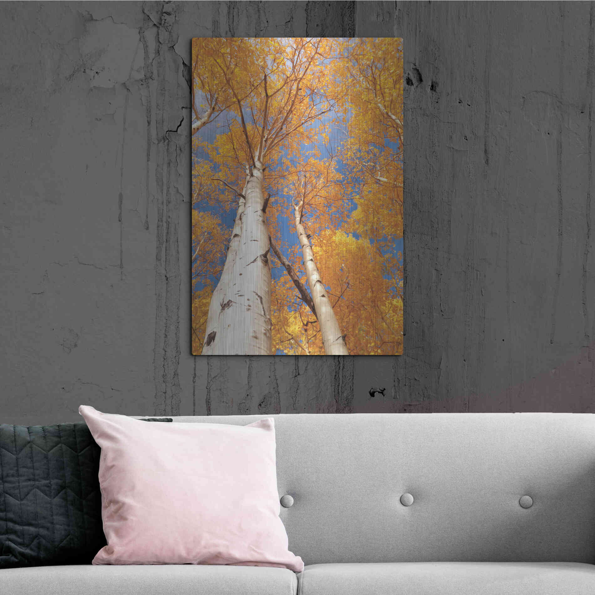 Luxe Metal Art 'Aspen I' by Lori Deiter, Metal Wall Art,24x36