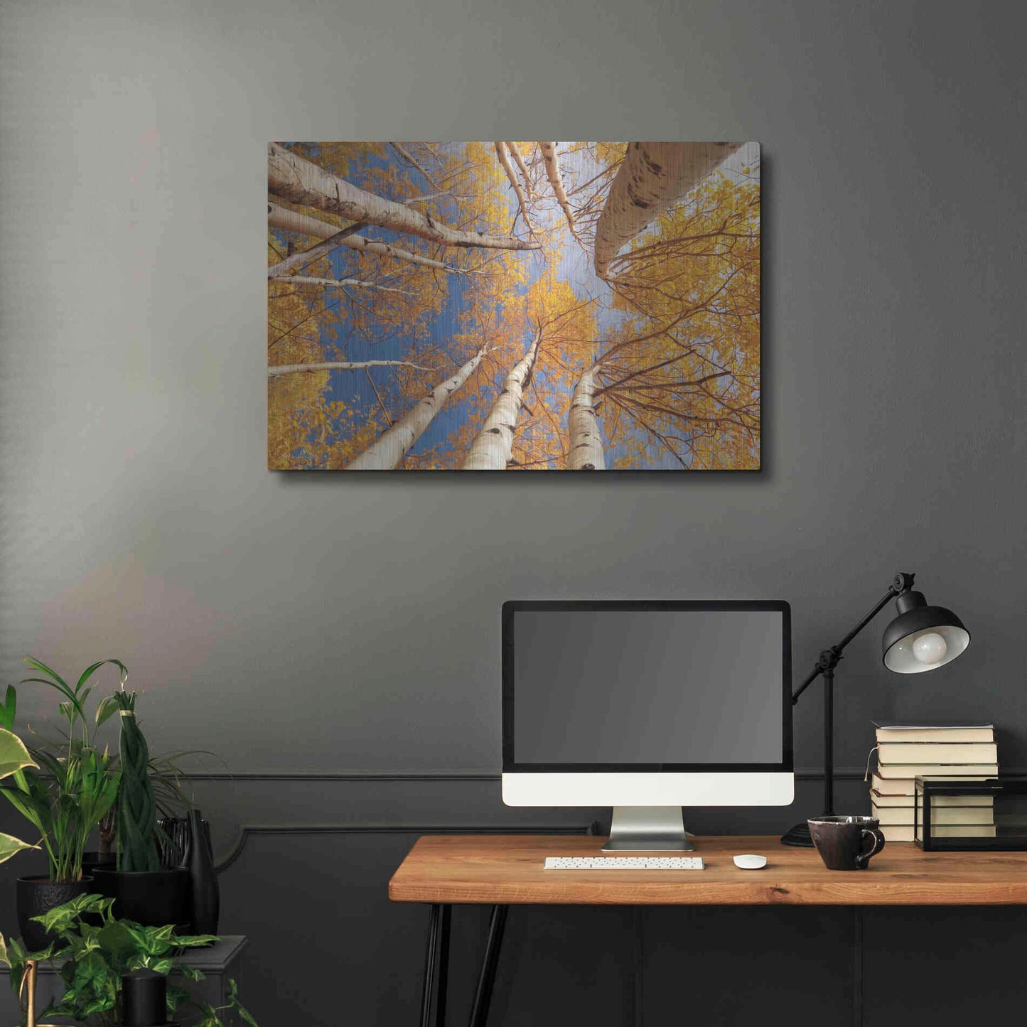 Luxe Metal Art 'Aspen II' by Lori Deiter, Metal Wall Art,36x24