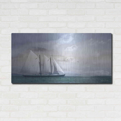 Luxe Metal Art 'Adventure on the Seas' by Lori Deiter, Metal Wall Art,48x24