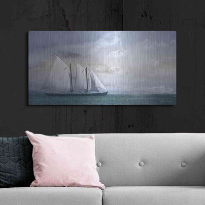 Luxe Metal Art 'Adventure on the Seas' by Lori Deiter, Metal Wall Art,48x24