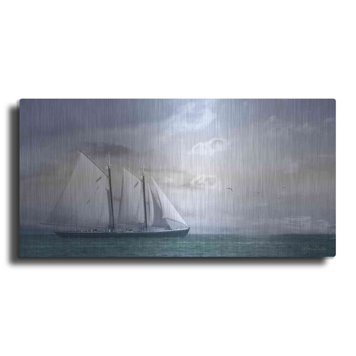 Luxe Metal Art 'Adventure on the Seas' by Lori Deiter, Metal Wall Art