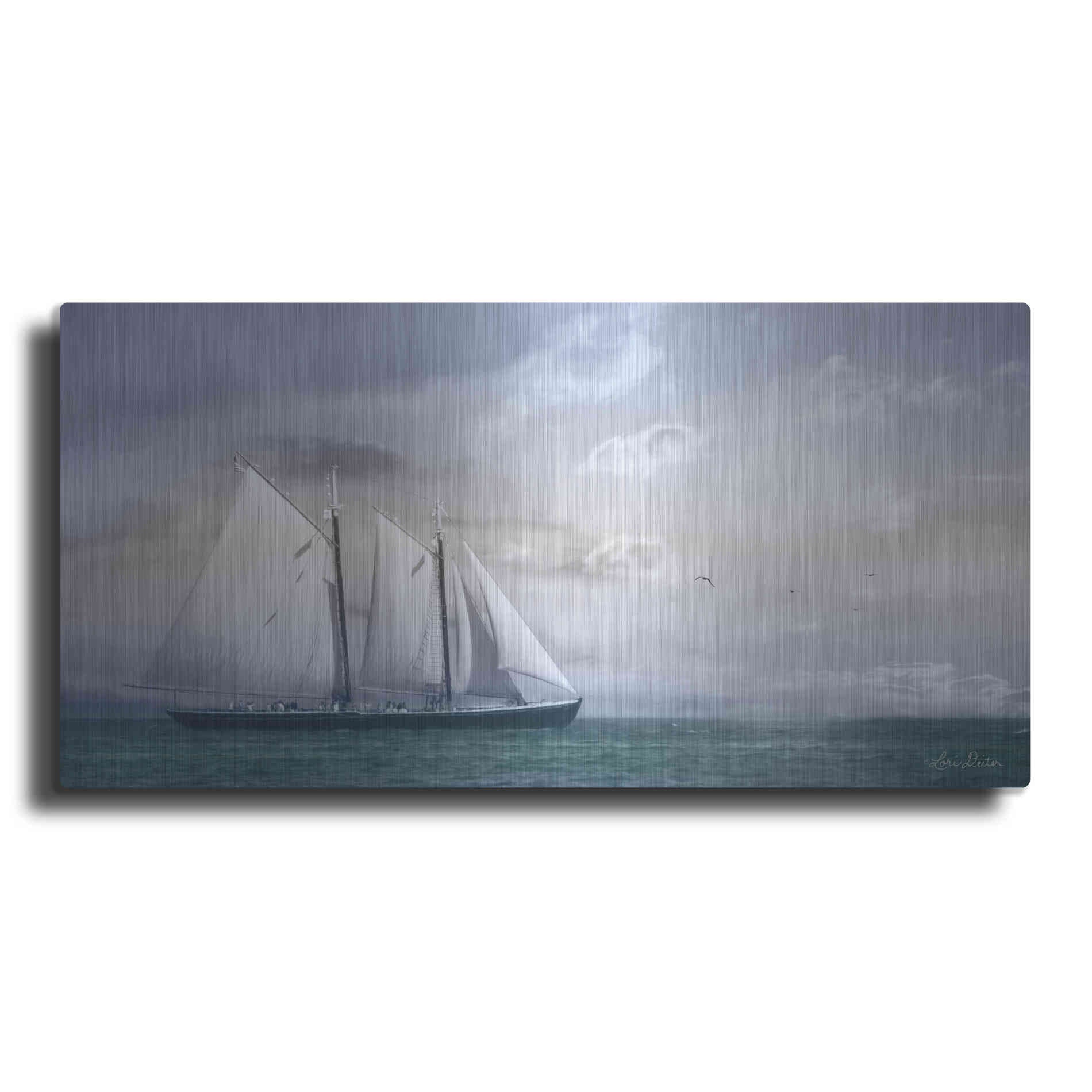 Luxe Metal Art 'Adventure on the Seas' by Lori Deiter, Metal Wall Art