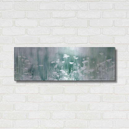 Luxe Metal Art 'Dreamy Meadow' by Lori Deiter, Metal Wall Art,36x12