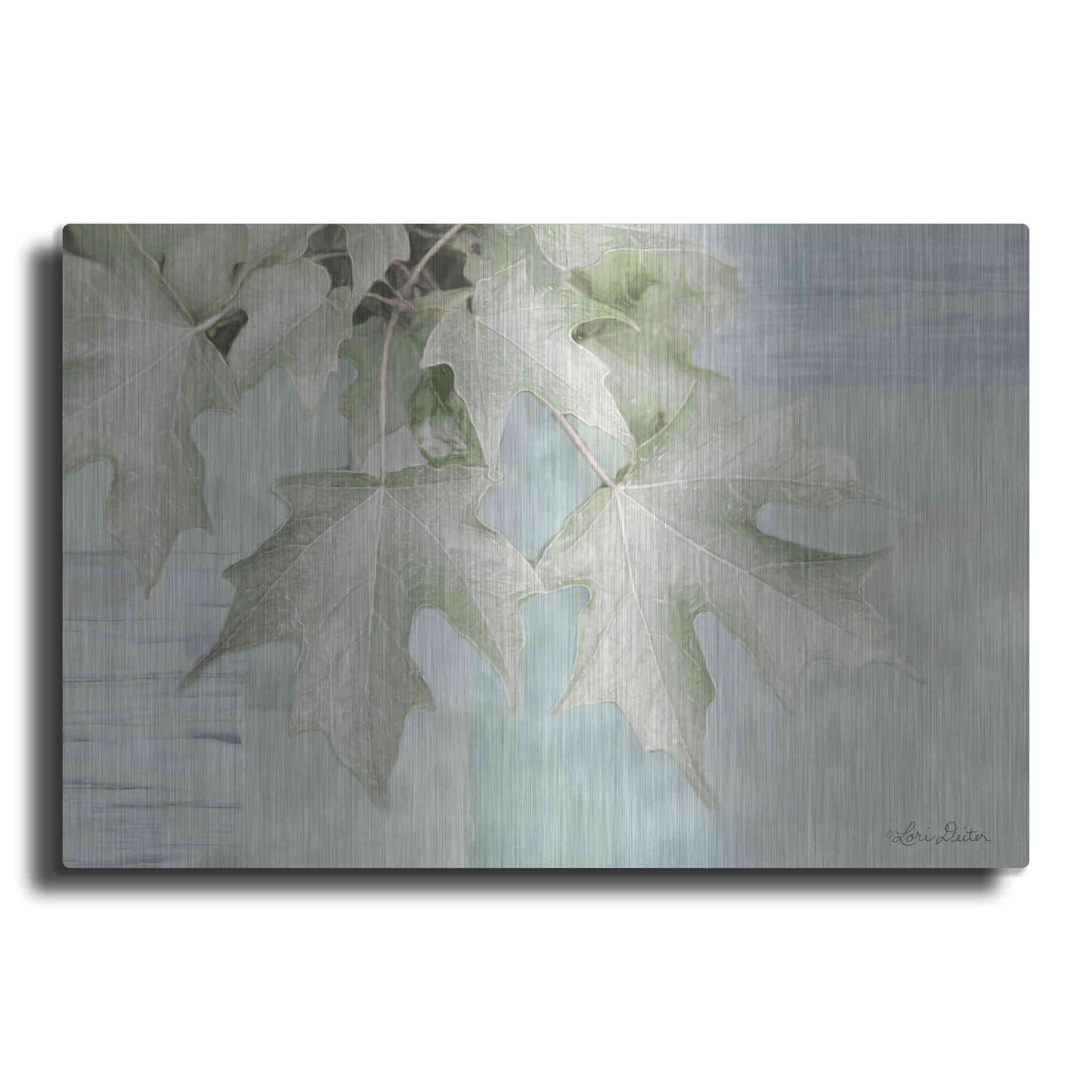 Luxe Metal Art 'The Maple Leaves' by Lori Deiter, Metal Wall Art