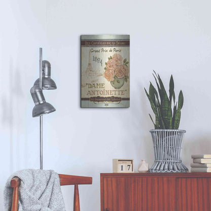 Luxe Metal Art 'French Seed Packet II' by Daphne Brissonet, Metal Wall Art,16x24