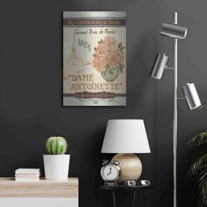 Luxe Metal Art 'French Seed Packet II' by Daphne Brissonet, Metal Wall Art,16x24
