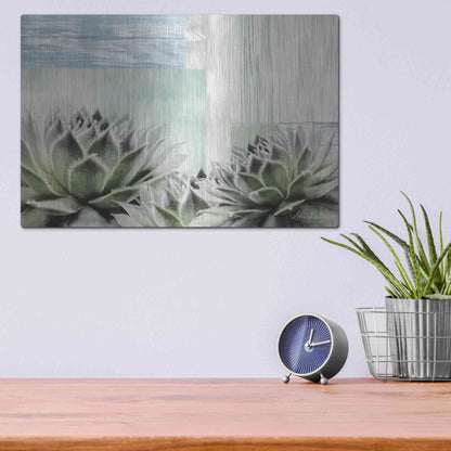 Luxe Metal Art 'Grow in Grace' by Lori Deiter, Metal Wall Art,16x12