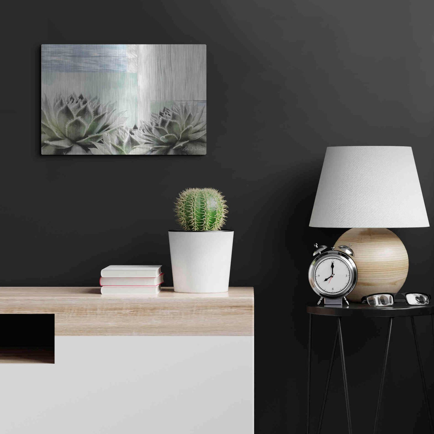Luxe Metal Art 'Grow in Grace' by Lori Deiter, Metal Wall Art,24x16