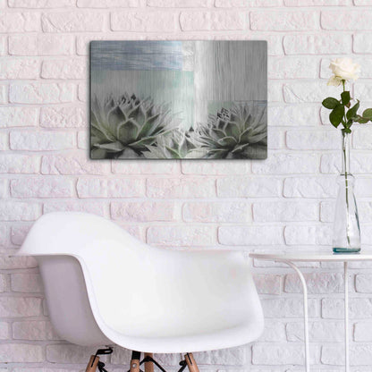 Luxe Metal Art 'Grow in Grace' by Lori Deiter, Metal Wall Art,24x16