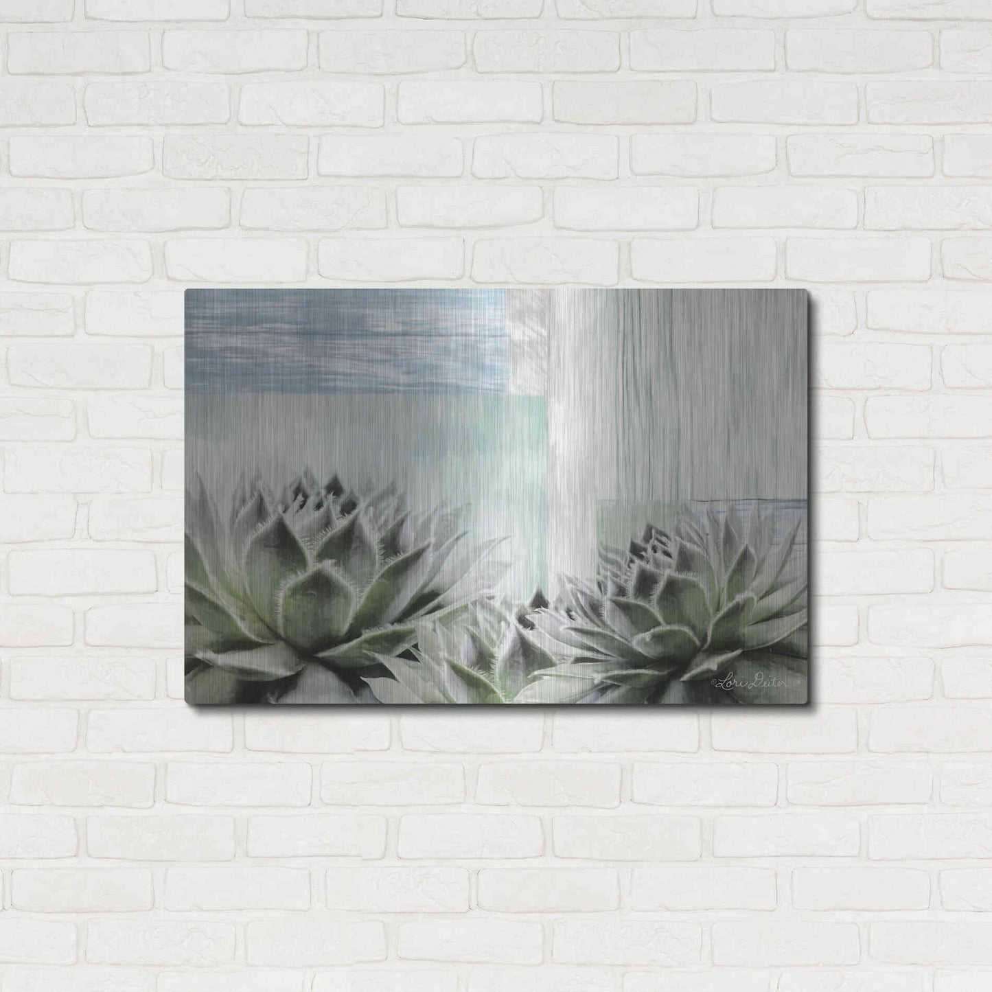 Luxe Metal Art 'Grow in Grace' by Lori Deiter, Metal Wall Art,36x24