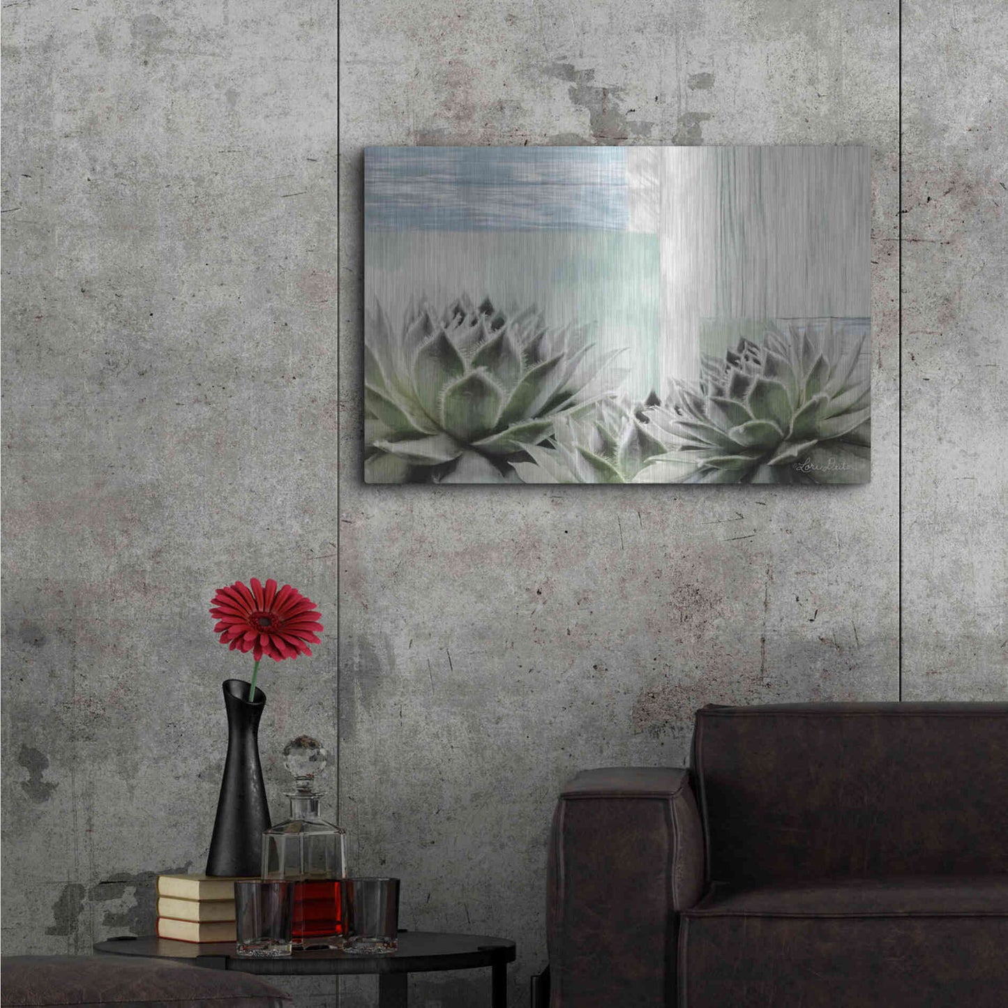 Luxe Metal Art 'Grow in Grace' by Lori Deiter, Metal Wall Art,36x24