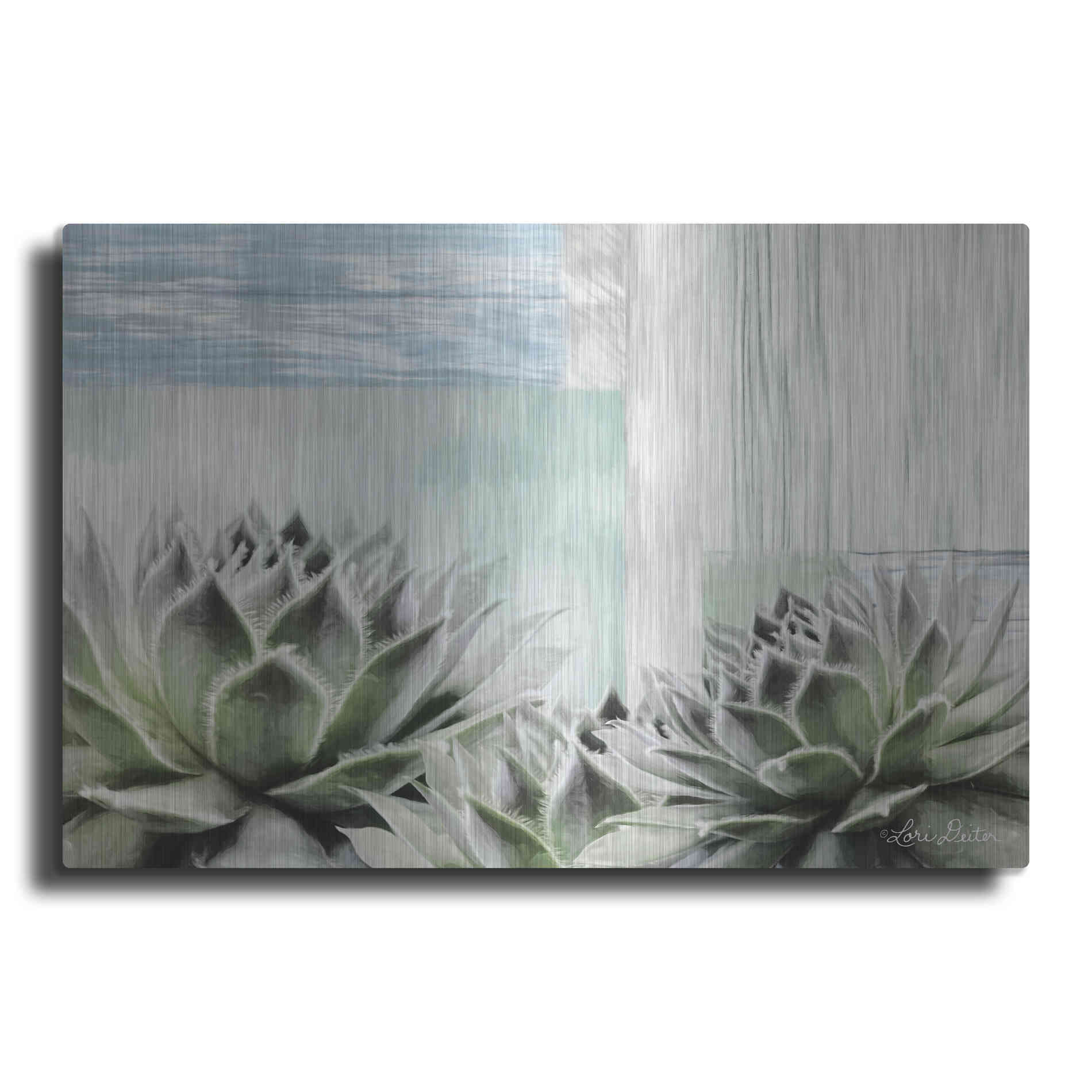 Luxe Metal Art 'Grow in Grace' by Lori Deiter, Metal Wall Art