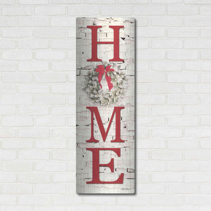 Luxe Metal Art 'Christmas Home Vertical II' by Lori Deiter, Metal Wall Art,16x48