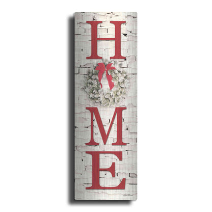 Luxe Metal Art 'Christmas Home Vertical II' by Lori Deiter, Metal Wall Art