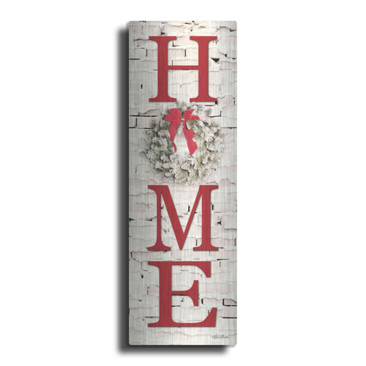 Luxe Metal Art 'Christmas Home Vertical II' by Lori Deiter, Metal Wall Art