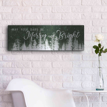 Luxe Metal Art 'Merry and Bright' by Lori Deiter, Metal Wall Art,36x12