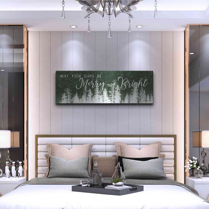 Luxe Metal Art 'Merry and Bright' by Lori Deiter, Metal Wall Art,48x16