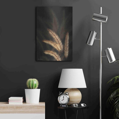 Luxe Metal Art 'Golden Grass I' by Lori Deiter, Metal Wall Art,16x24