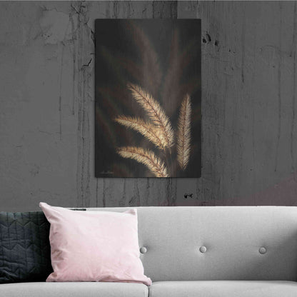Luxe Metal Art 'Golden Grass I' by Lori Deiter, Metal Wall Art,24x36
