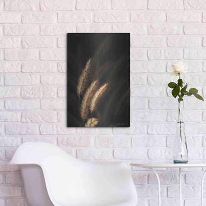 Luxe Metal Art 'Golden Grass III' by Lori Deiter, Metal Wall Art,16x24