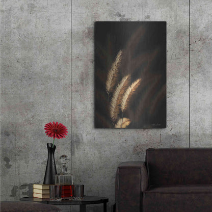 Luxe Metal Art 'Golden Grass III' by Lori Deiter, Metal Wall Art,24x36