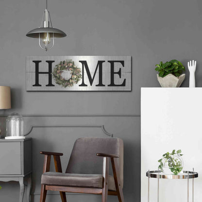 Luxe Metal Art 'Summer Home' by Lori Deiter, Metal Wall Art,36x12