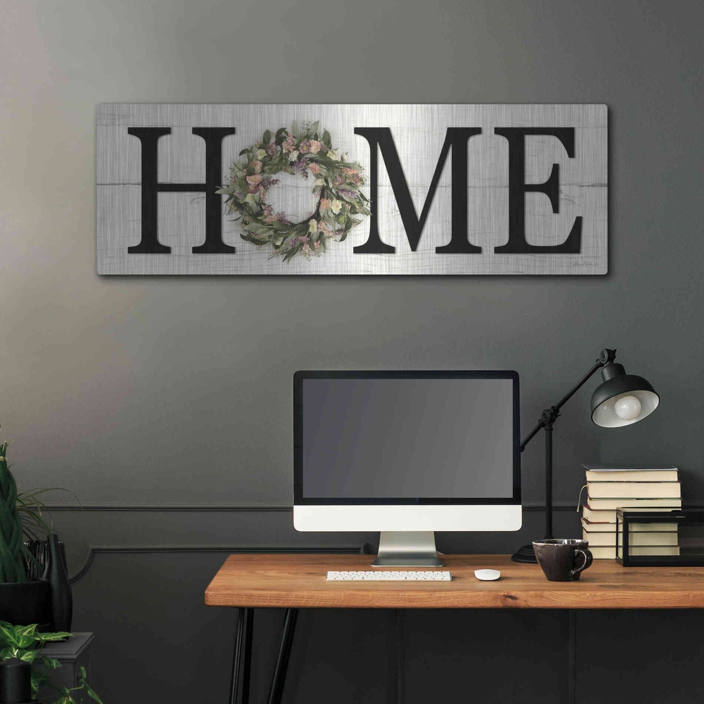 Luxe Metal Art 'Summer Home' by Lori Deiter, Metal Wall Art,48x16