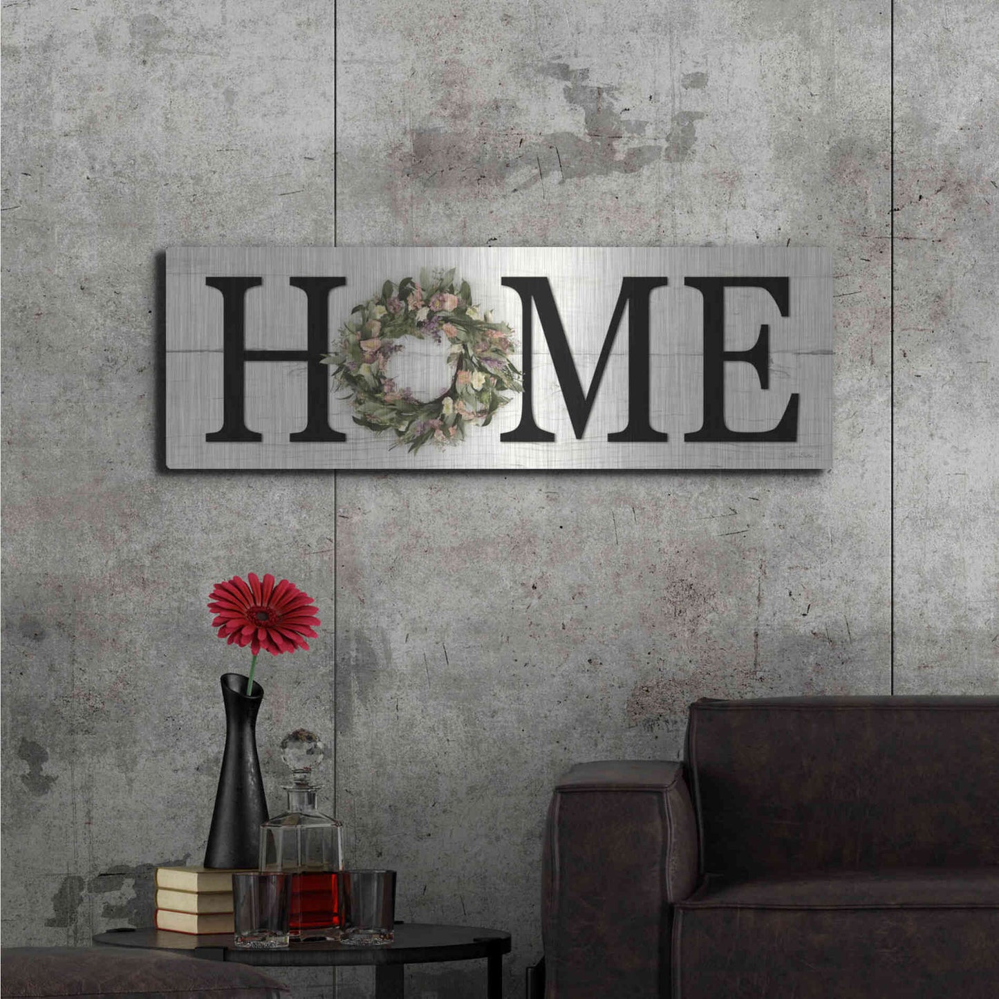 Luxe Metal Art 'Summer Home' by Lori Deiter, Metal Wall Art,48x16