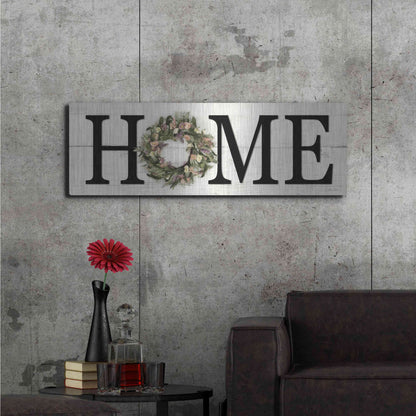 Luxe Metal Art 'Summer Home' by Lori Deiter, Metal Wall Art,48x16