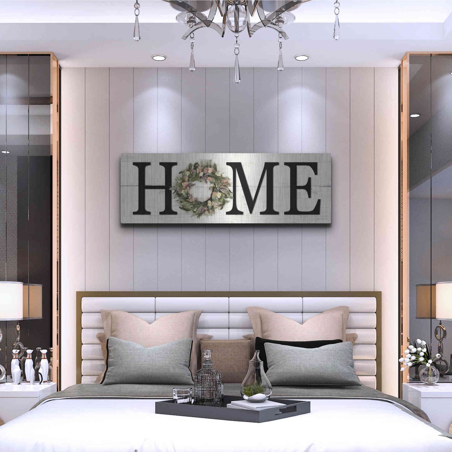 Luxe Metal Art 'Summer Home' by Lori Deiter, Metal Wall Art,48x16