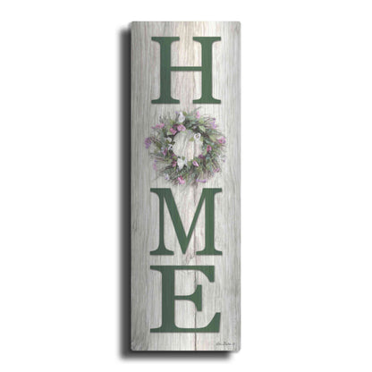 Luxe Metal Art 'Spring Home Wreath' by Lori Deiter, Metal Wall Art