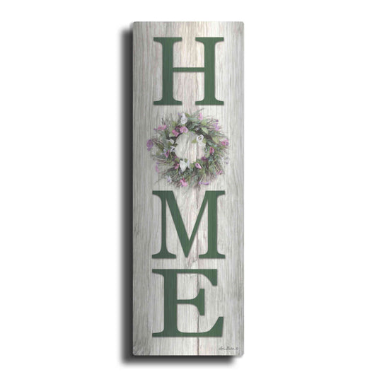 Luxe Metal Art 'Spring Home Wreath' by Lori Deiter, Metal Wall Art