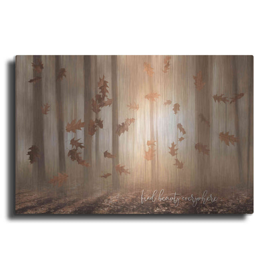 Luxe Metal Art 'Find Beauty Everywhere' by Lori Deiter, Metal Wall Art