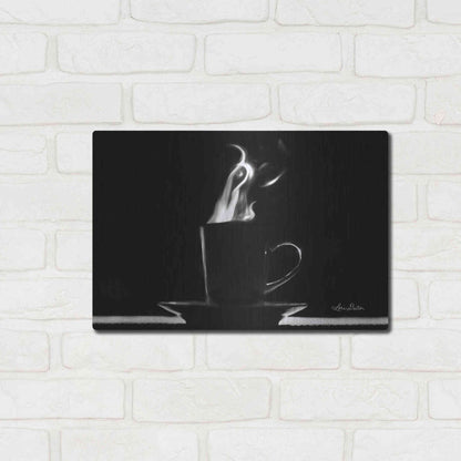 Luxe Metal Art 'Coffee Time I' by Lori Deiter, Metal Wall Art,16x12
