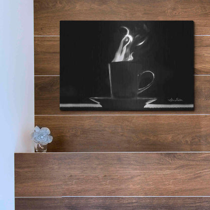 Luxe Metal Art 'Coffee Time I' by Lori Deiter, Metal Wall Art,16x12