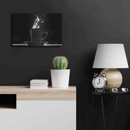 Luxe Metal Art 'Coffee Time I' by Lori Deiter, Metal Wall Art,24x16