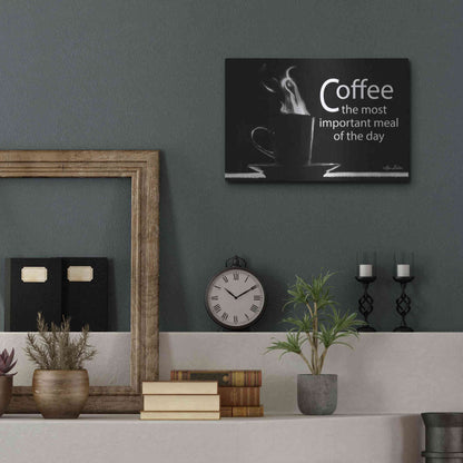 Luxe Metal Art 'Most Important Meal' by Lori Deiter, Metal Wall Art,16x12