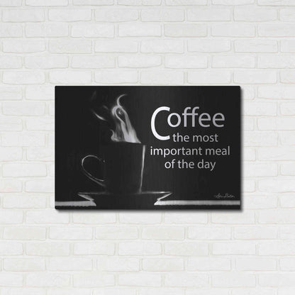 Luxe Metal Art 'Most Important Meal' by Lori Deiter, Metal Wall Art,36x24