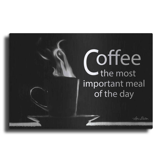 Luxe Metal Art 'Most Important Meal' by Lori Deiter, Metal Wall Art