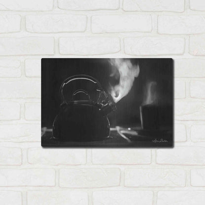 Luxe Metal Art 'Tea Time I' by Lori Deiter, Metal Wall Art,16x12