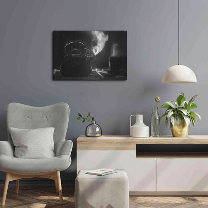 Luxe Metal Art 'Tea Time I' by Lori Deiter, Metal Wall Art,24x16