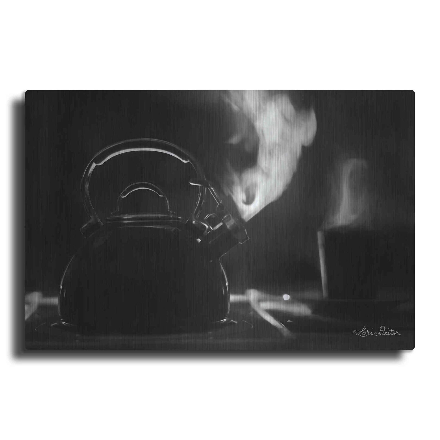 Luxe Metal Art 'Tea Time I' by Lori Deiter, Metal Wall Art